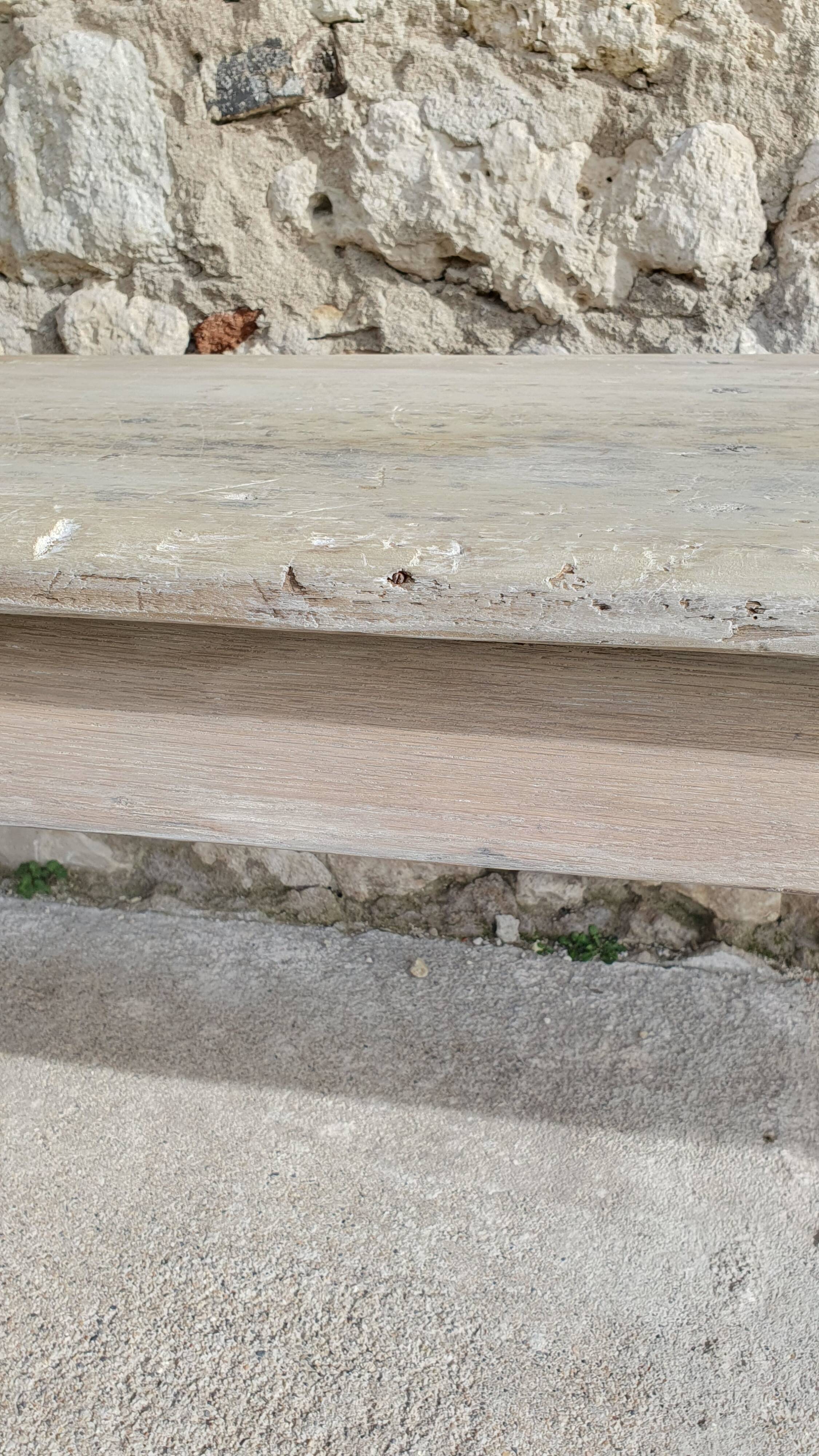 Bench, wooden banquette