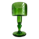 Vase en verre soufflé vert