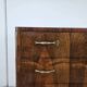 Commode en noyer Art Déco des années 1940 – 5 tiroirs