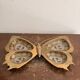 Pocket Ashtray Servant Plate Butterfly Enamelled Cloisonné Brass China