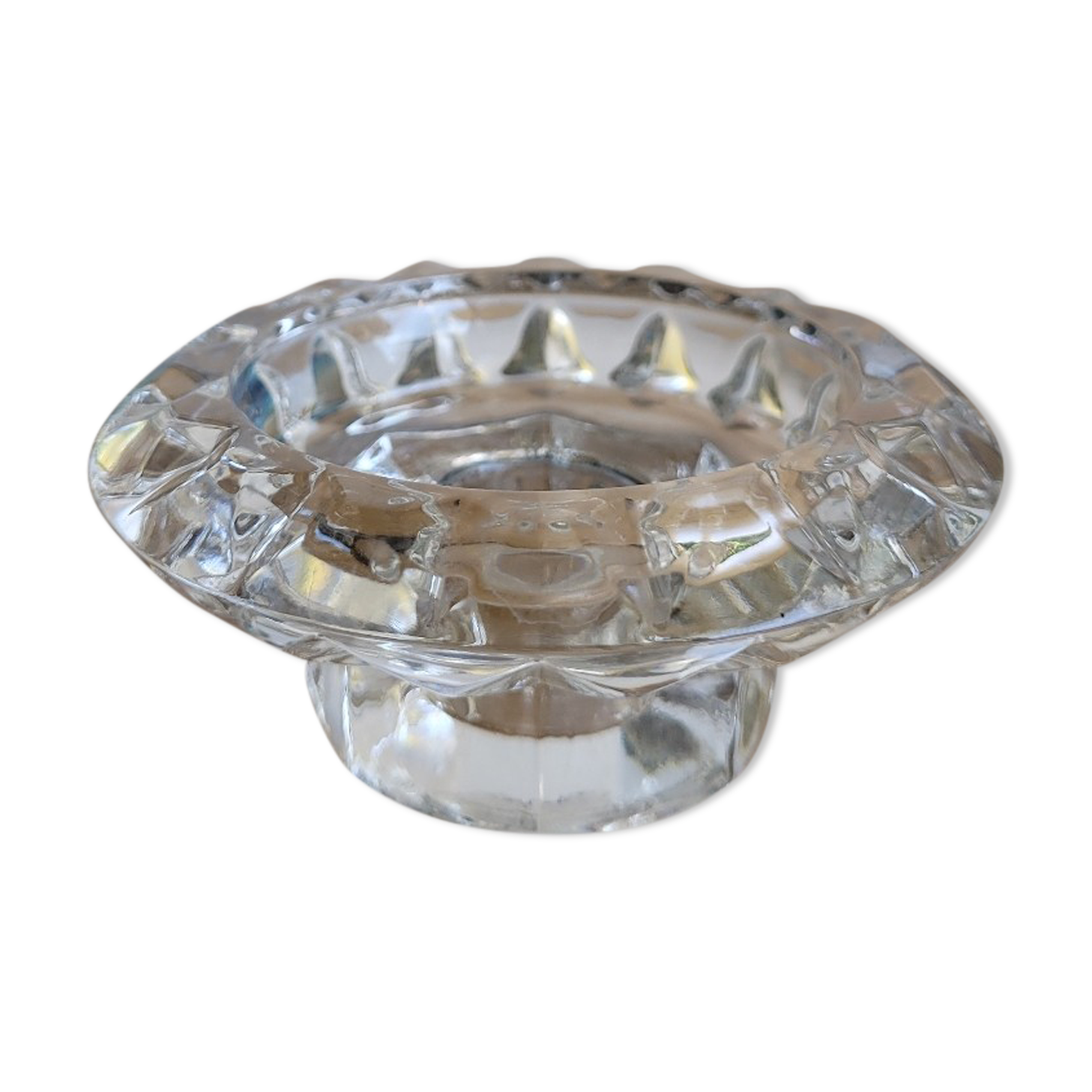 Luminarc molded glass candle holder