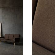 Mid-Century Danish Brown 3-Seater Sofa by Folke Ohlsson for Fritz Hansen