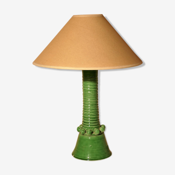 Ceramic lamp signed PM Sèvres (Paul Milet 1870-1930)