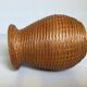 Ikebana style ceramic interior bamboo woven vase