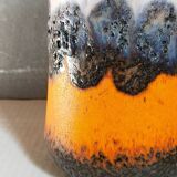 FAT LAVA vintage gray foam ceramic vase