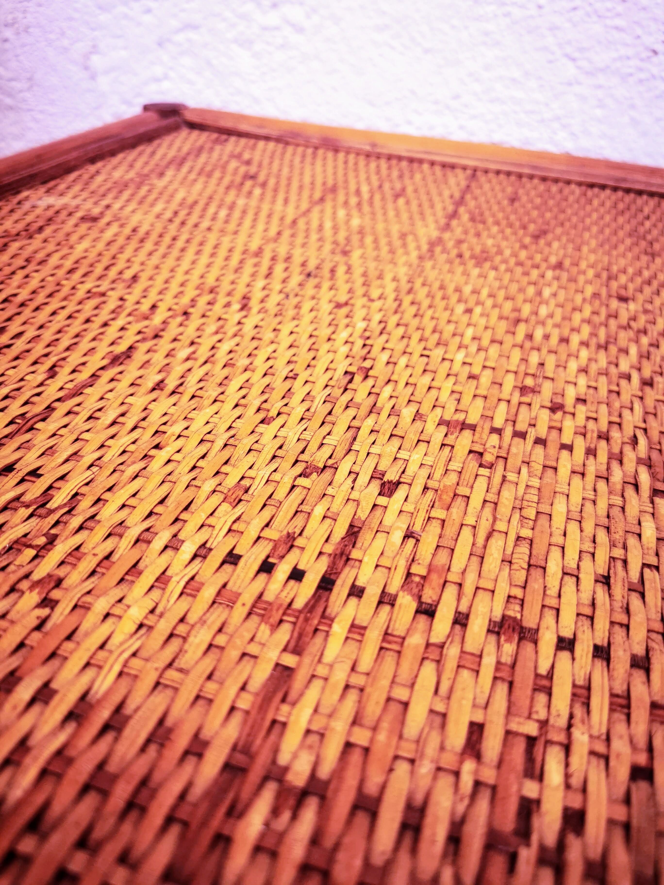 Vintage rattan bedside