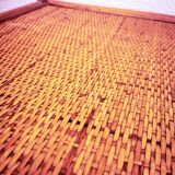 Vintage rattan bedside