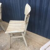 Lot de 4 chaises de jardin vintage