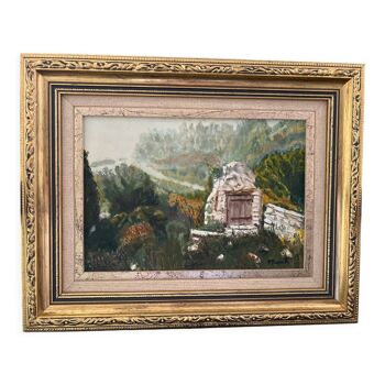 Oil painting “Old Puy in Provence”