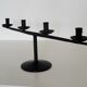 Brutalist candlestick candlestick with 4 metal branches