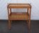 Vintage woven rattan side table