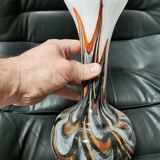 Vintage vase in polychrome blown glass