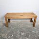 Slatted wooden bench