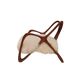 Paire de fauteuils sculpturaux en bois, Italie