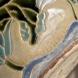 Old glazed ceramic cache pot