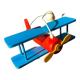 Airplane wooden pendant light