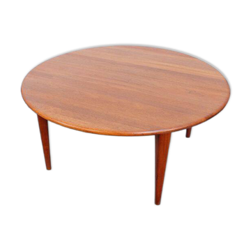 Vintage Wikkelso coffee table in teak, 1960s-70s.