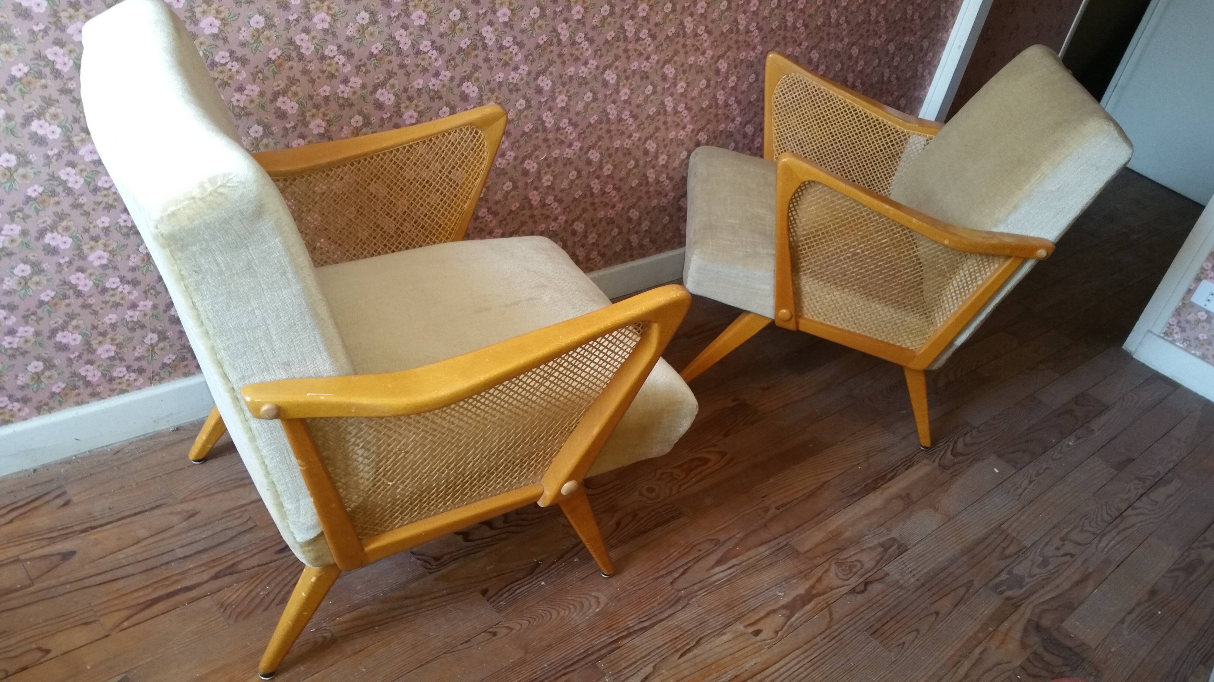 Scandinavian Danish cocktail chair 50 60s