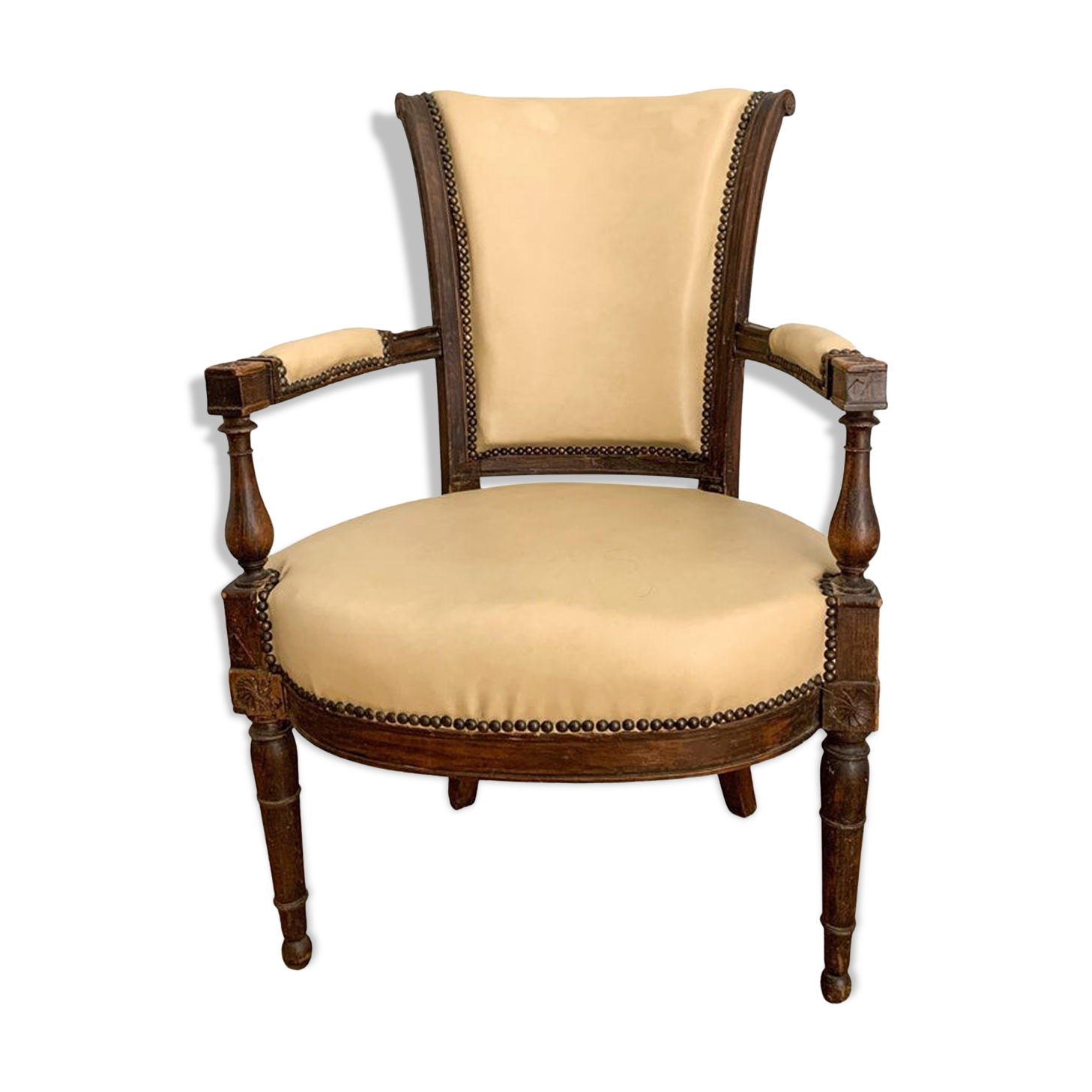 Executive chair, leatherette, XIXth