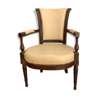 Fauteuil directoire, similicuir, XIXème