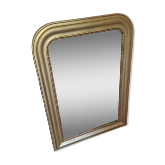 Miroir Louis Philippe 105 x 77 cm ancien doré