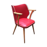 Vintage chair in red skai 50s