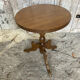 Table appoint guéridon ancien louis philippe bois pieds tripodes vinta