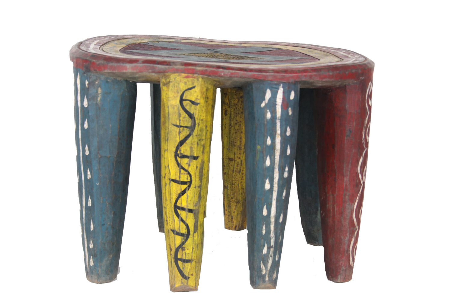 African nupe stool from nigeria