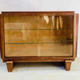 Art Deco display case in mahogany and veneer, 20th century