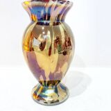 Flamed Murano glass vase, 1930