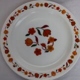 3  France tulip pattern dessert plates