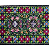 Oltenian floral rug, handwoven in wool, Romania