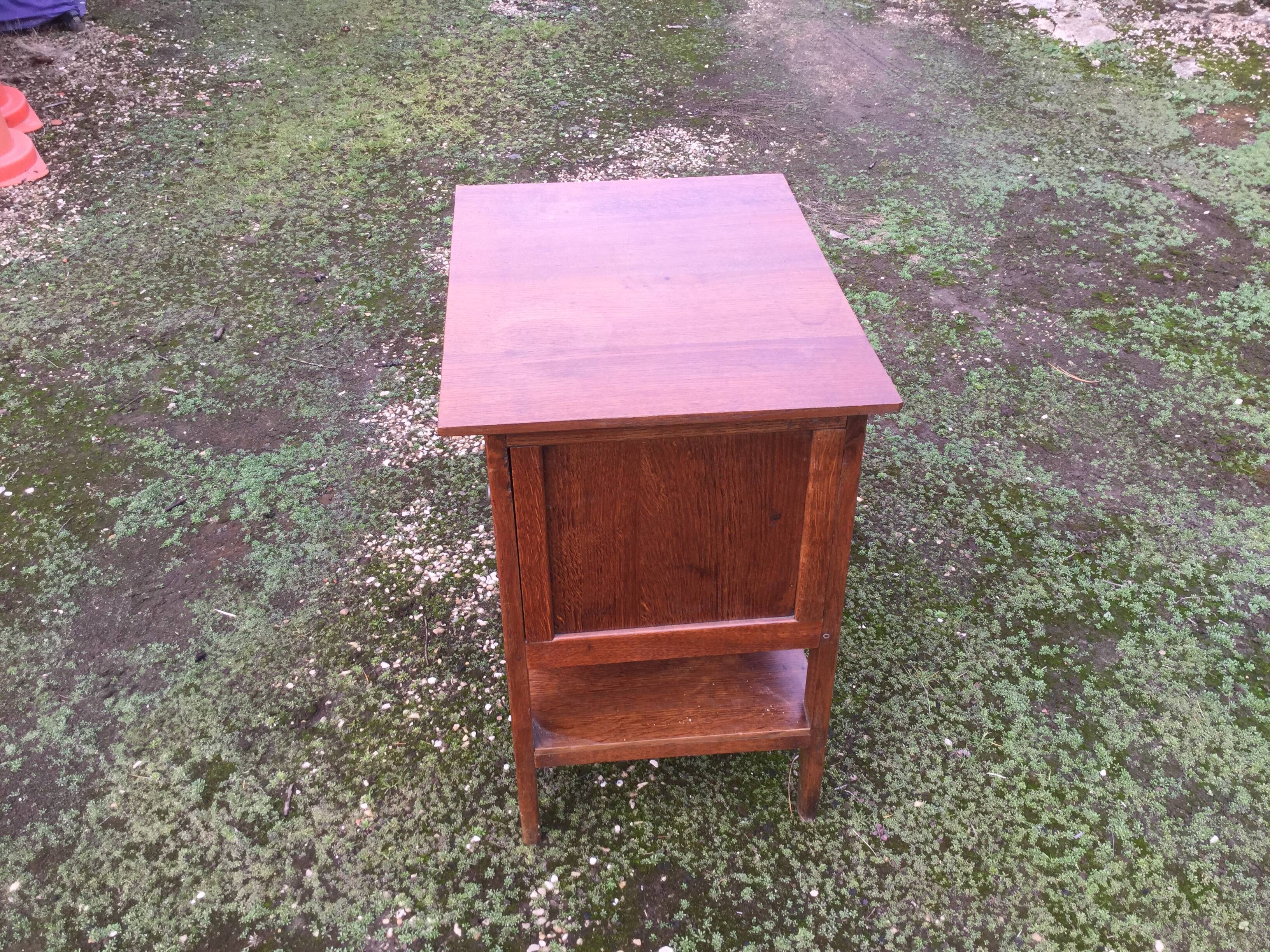 Oak bedside table