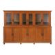 Impressive 12 doors monastery or display cabinet in pine, Belgium, 1890