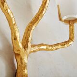 Pair of wall lights by Maison Arlus by Felix Agostini in bronze.