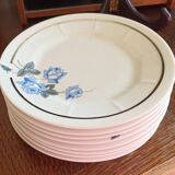 8 Victoria porcelain dessert plates from the 20s - Art Deco