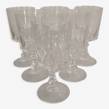 Crystal wine glasses