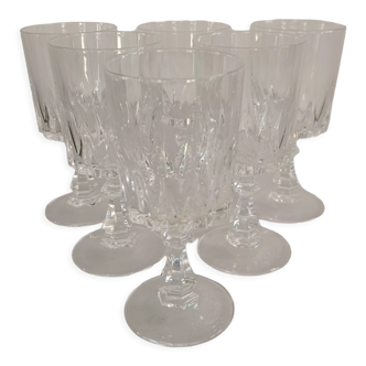 Crystal wine glasses