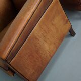 Vintage Dutch Club Chair in Cognac Leather, Set of 2