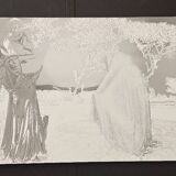 large black and white artworks / photo collage (160x50) ghost