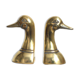 Paire de serre-livres canards