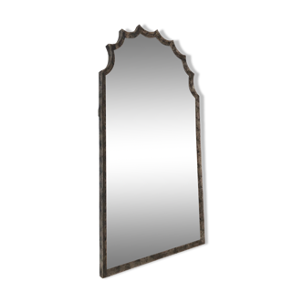 Beveled mirror in wood 101x54cm