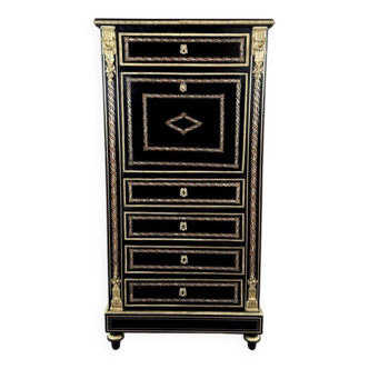 Boulle Style Secretary, Napoleon III Period