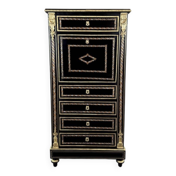 Boulle Style Secretary, Napoleon III Period