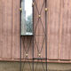 Mid-Century Modern wall coat rack from the 1950s.