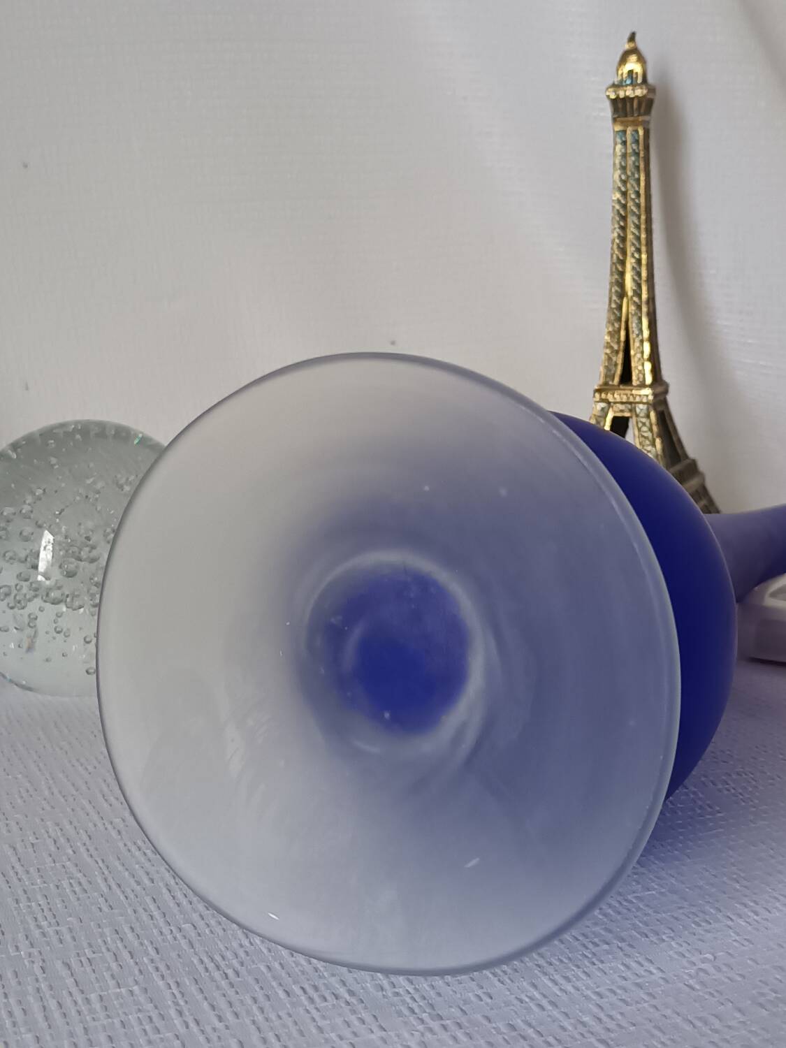 Vintage cobalt blue soliflore vase