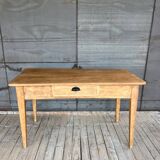 Raw wood country table