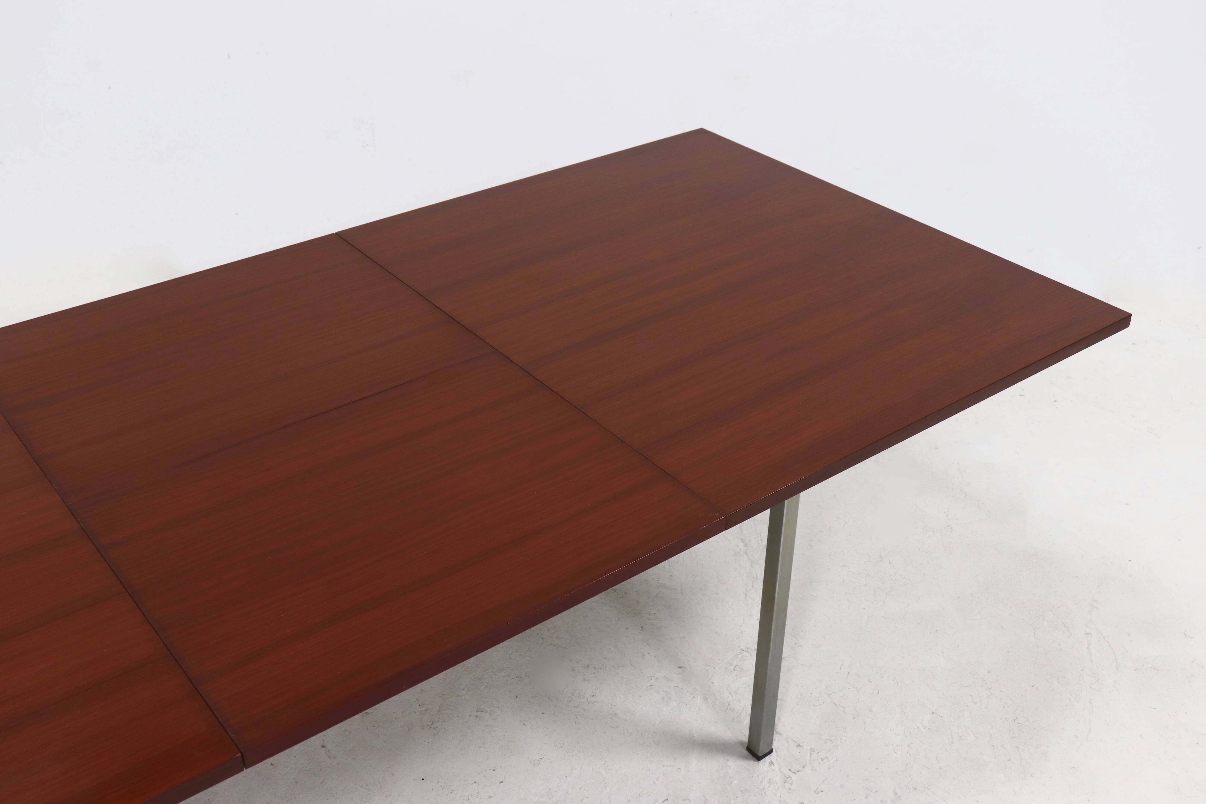 Extendable dining table by Alfred Hendrickx for Belform Belgium 1960s