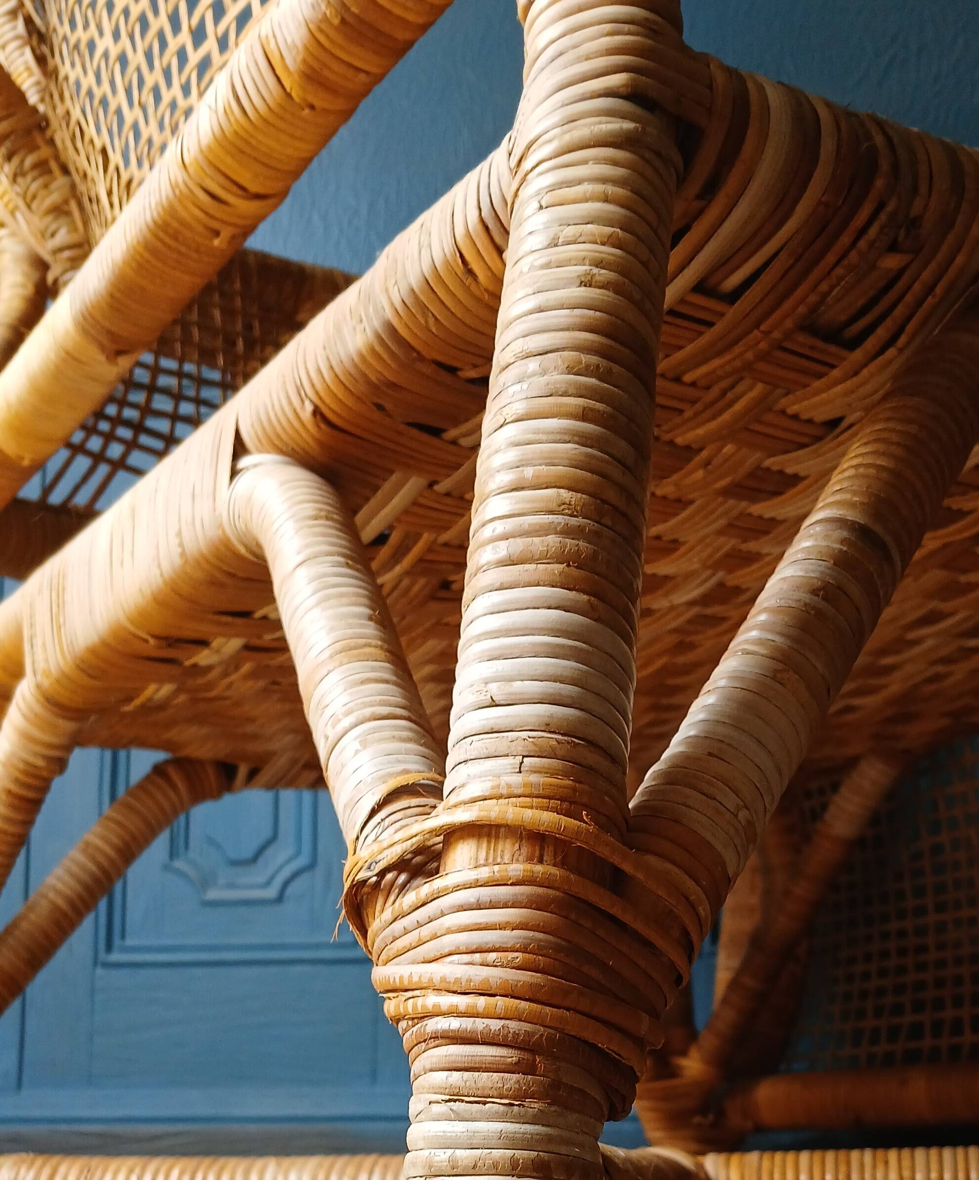 Rattan armchair in the style of Kay Fisker for R. Wengler. Danish work from the 1960s.
