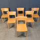 Vintage oak dining chairs, 1980s - Belgium